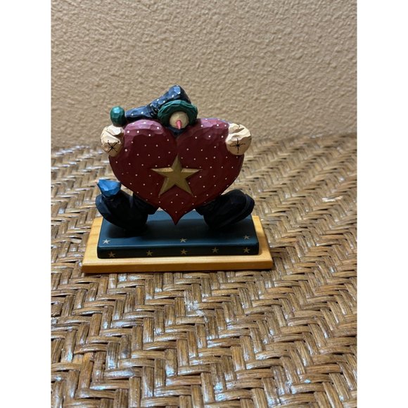 1998 Williraye Studios WW2242 Snowman With Heart Star Christmas Figurine - Picture 3 of 8